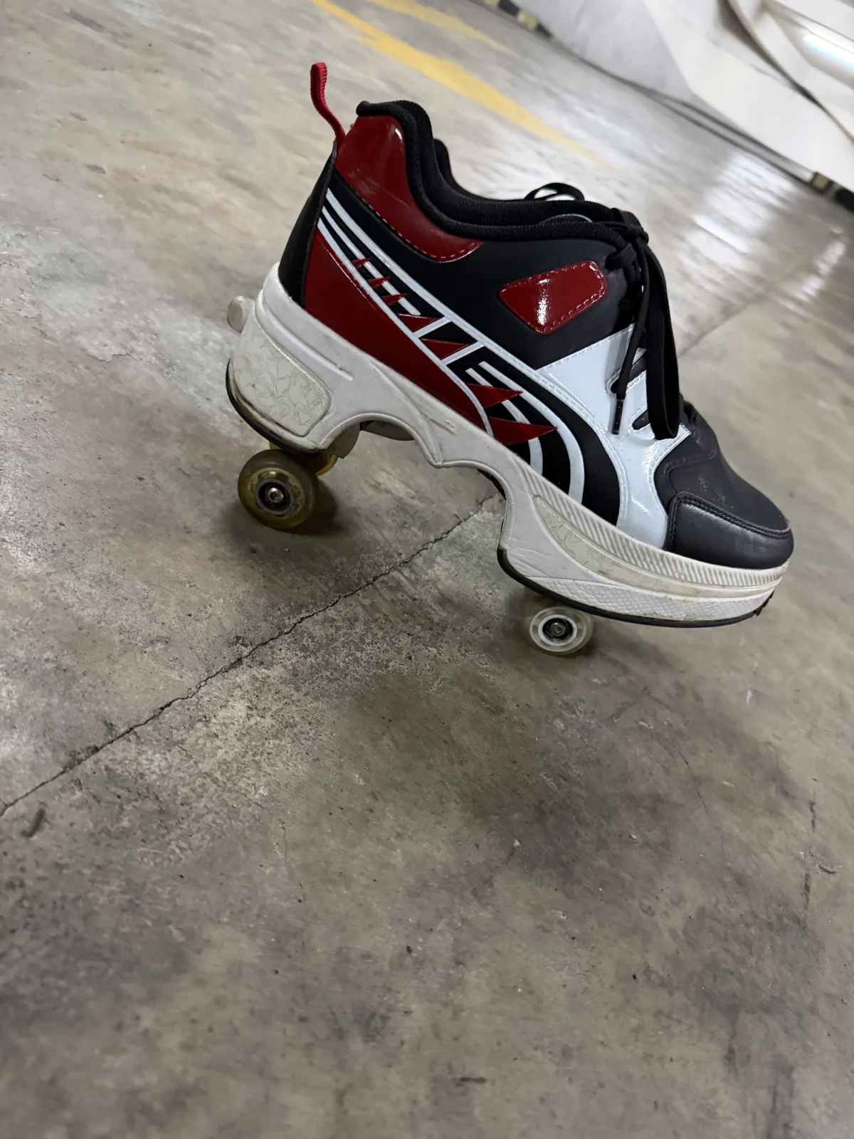 Sepatu Roda 2 Mode (Kick Roller)