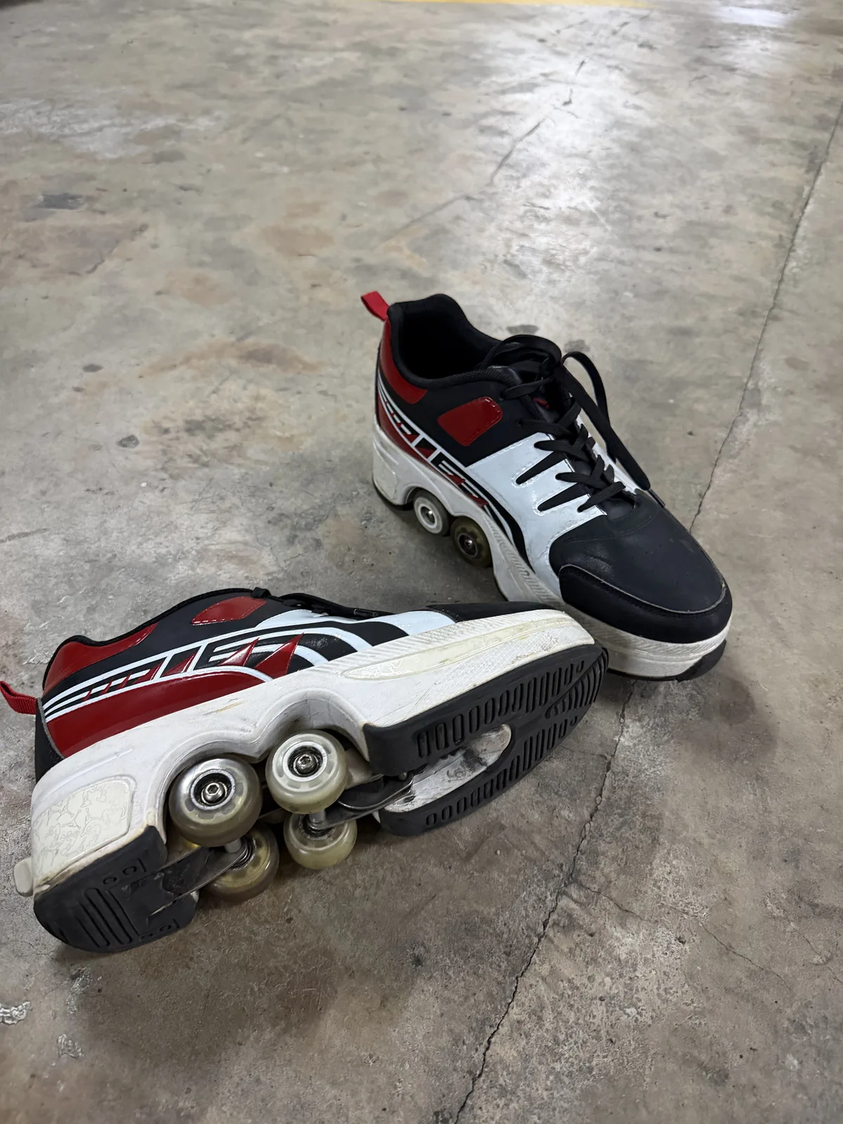 Sepatu Roda 2 Mode (Kick Roller)