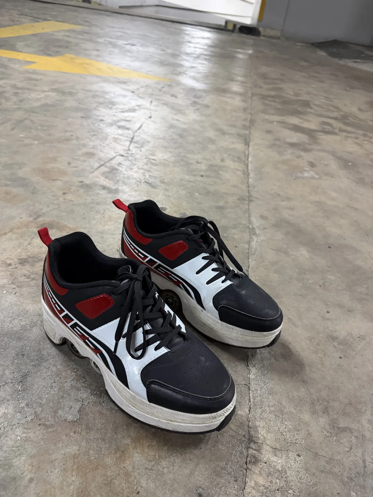 Sepatu Roda 2 Mode (Kick Roller)