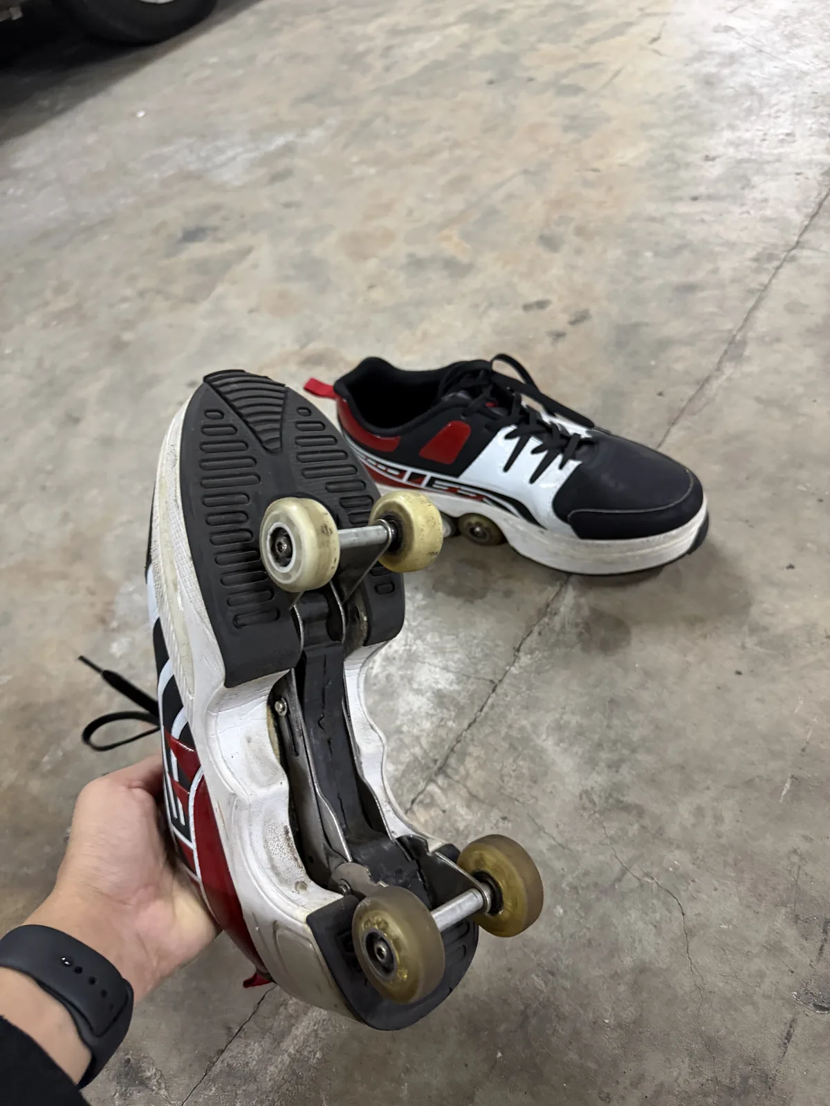 Sepatu Roda 2 Mode (Kick Roller)